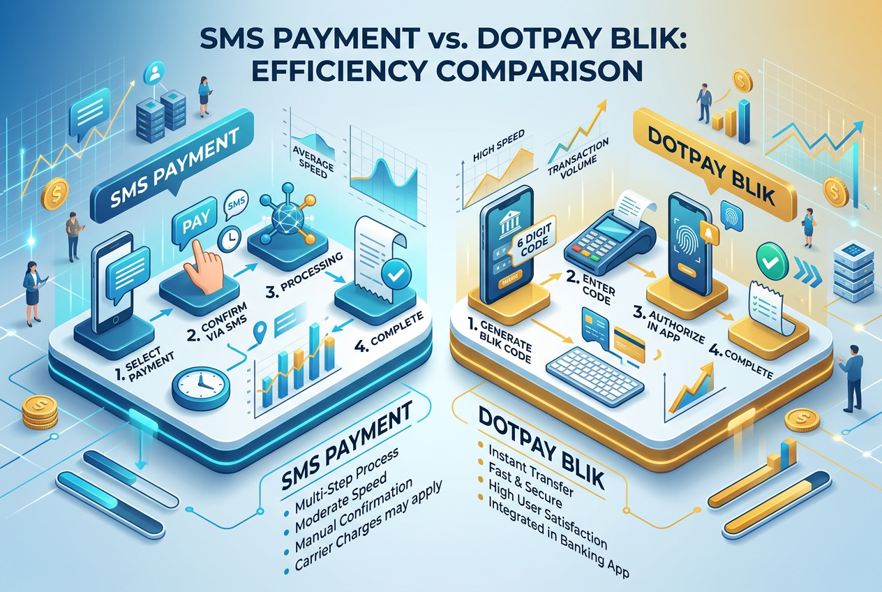 Porównanie efektywności metod płatności SMS i Dotpay BLIK w kasynach online 2026